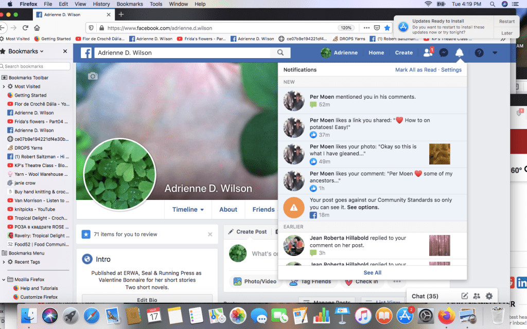 Censorship at Facebook on Saint Patrick's Day of all things.